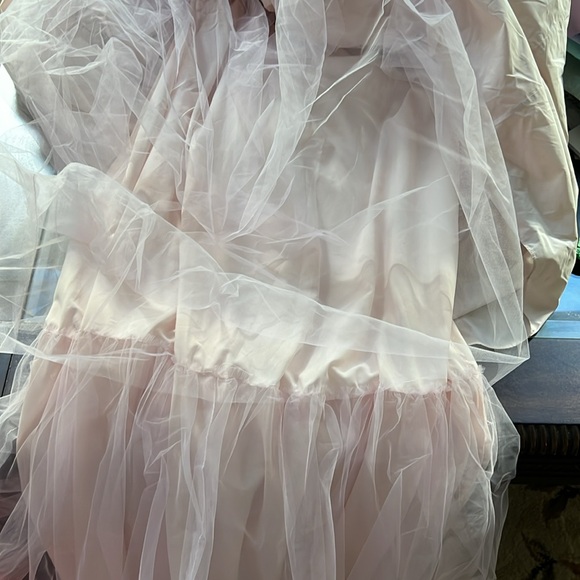 Antonio Melani x Born on Fifth Blair One Shoulder Sleeve Woven Taffeta Dress - Picture 8 of 14